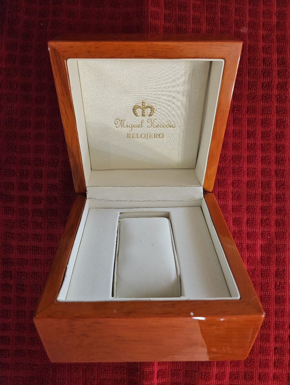 Vintage Michael Heredia Relojero Wristwatch Box, Empty